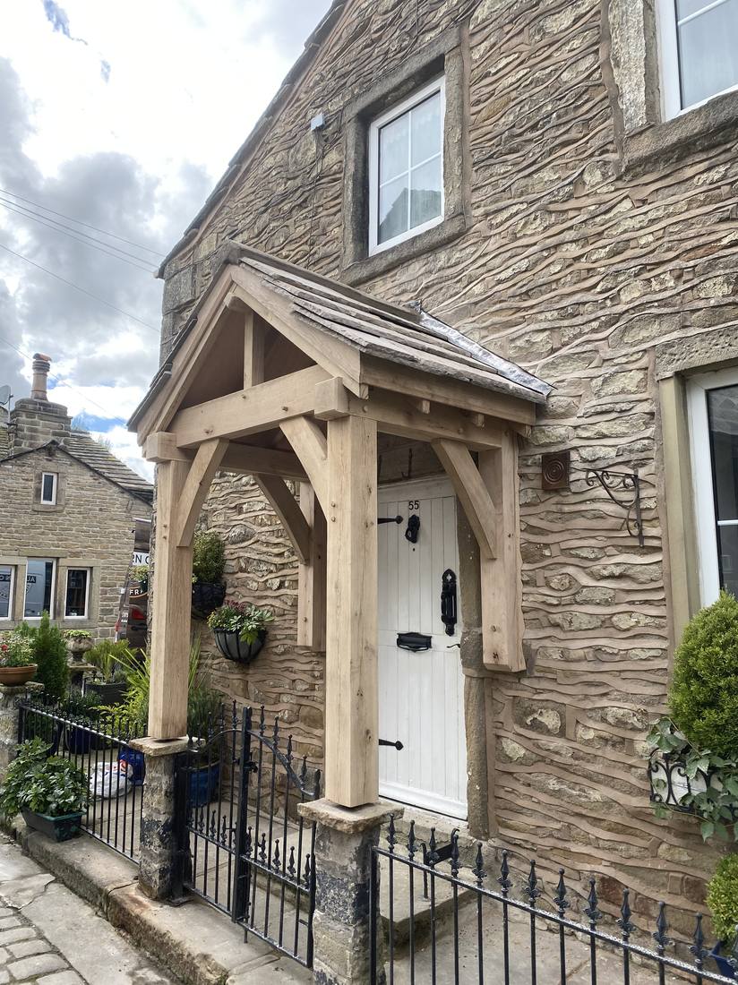 Oak porch project