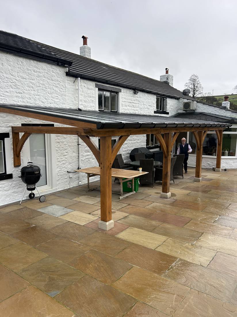 Oak veranda, Lancashire