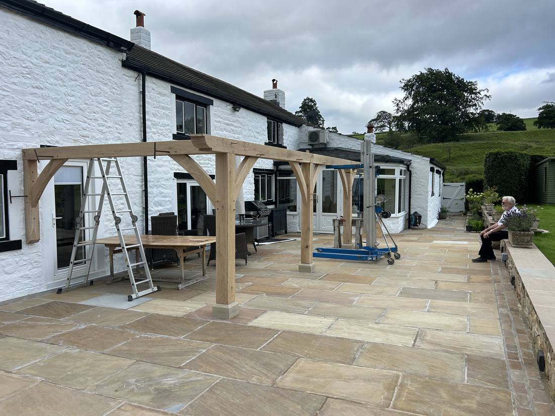 Oak veranda, Ribble Valley